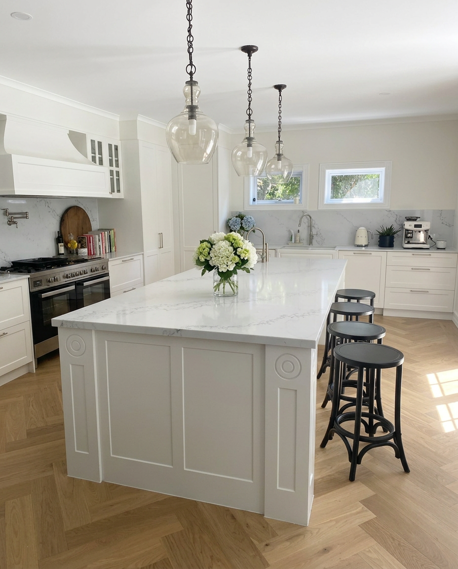 Uhlman Residence kitchen after renovation by Studio Hillenberg